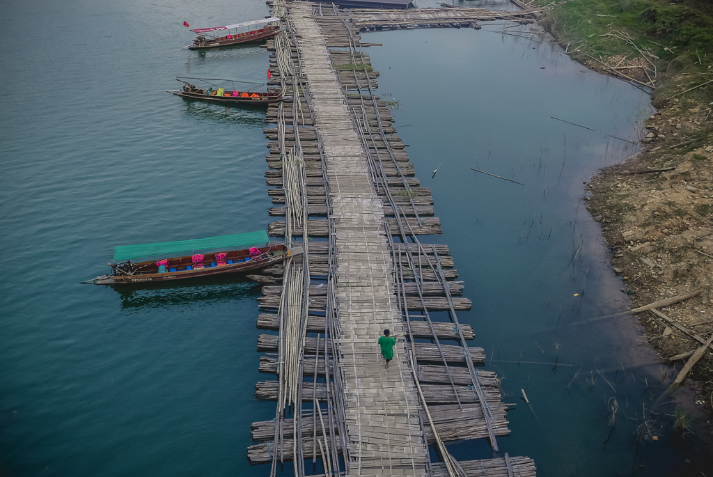 View from the Mon Wooden Bridge, Sangkhlaburi, Thailand (photo by Irina Stelea)
