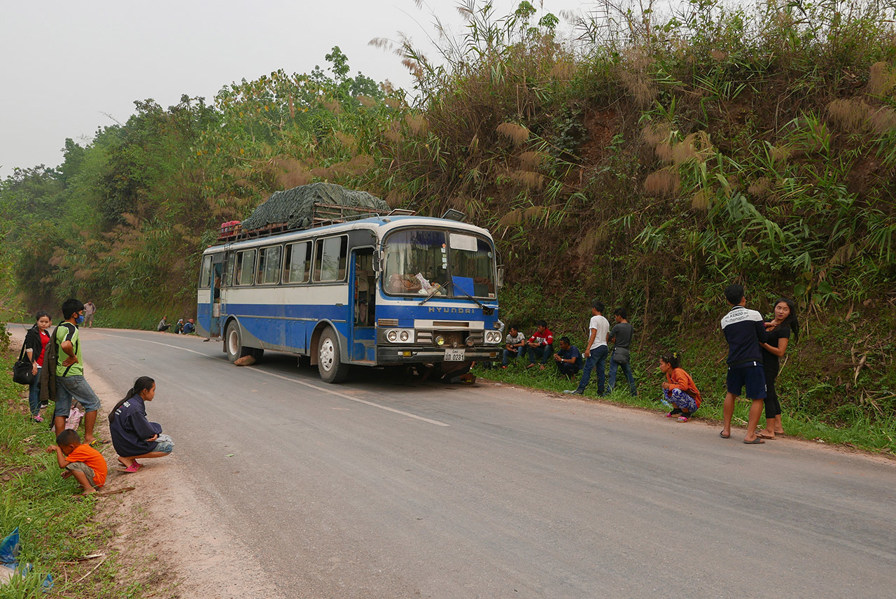 Bus to Phongsali, Laos